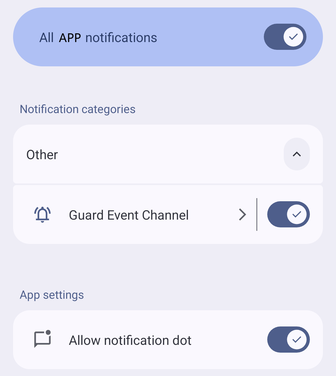 Notification Permission Setting
